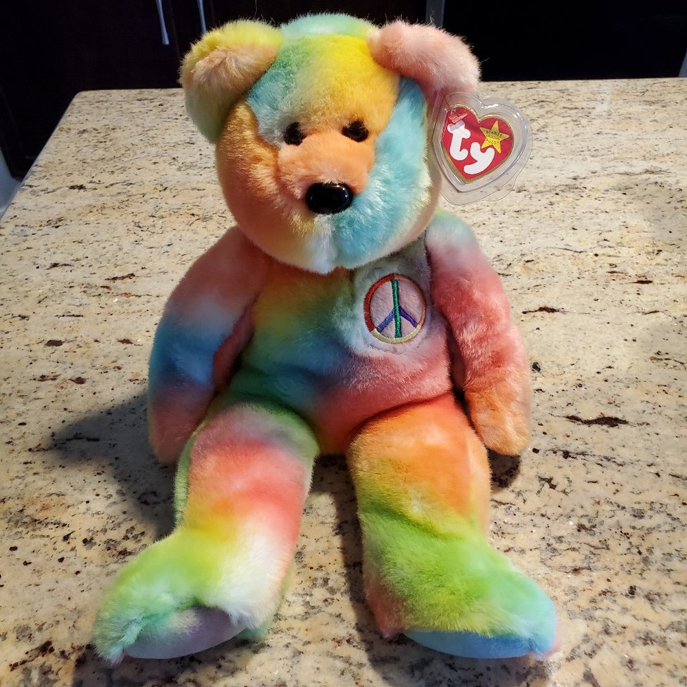 Ty 1999 13" Peace Beanie Buddy